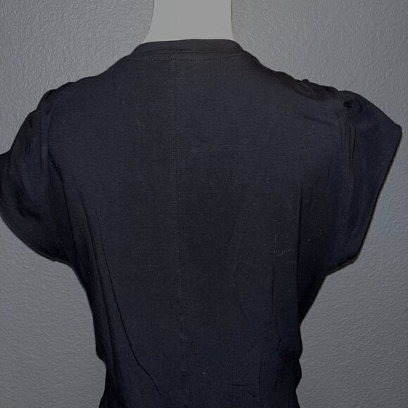 ATHLETA Effortless Tee Dress - Black - New with tags - Size Large Petite  LP - Picture 6 of 11